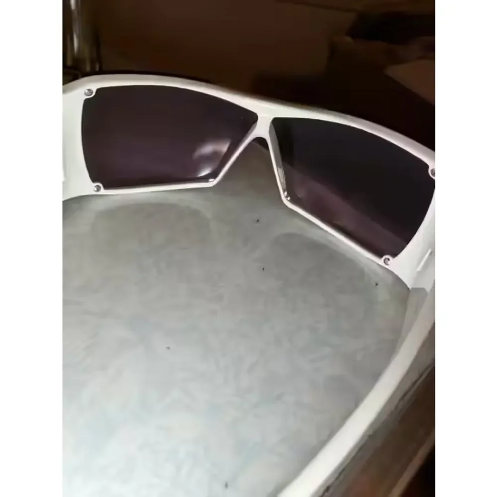 Christian Dior Overshine 2 Y2K Shield Sunglasses White Lilac/pink